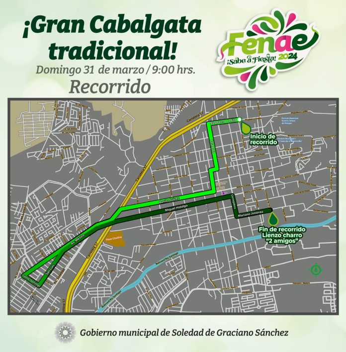 CABALGATA TRADICIONAL POR LA FENAE 2024