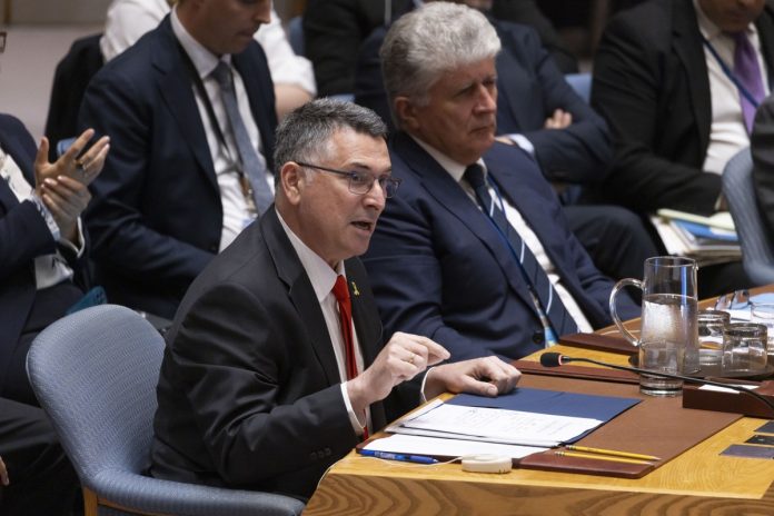 ministro-israeli-en-la-onu:-se-debe-liberar-a-los-rehenes-y-hamas-debe-rendir-cuentas